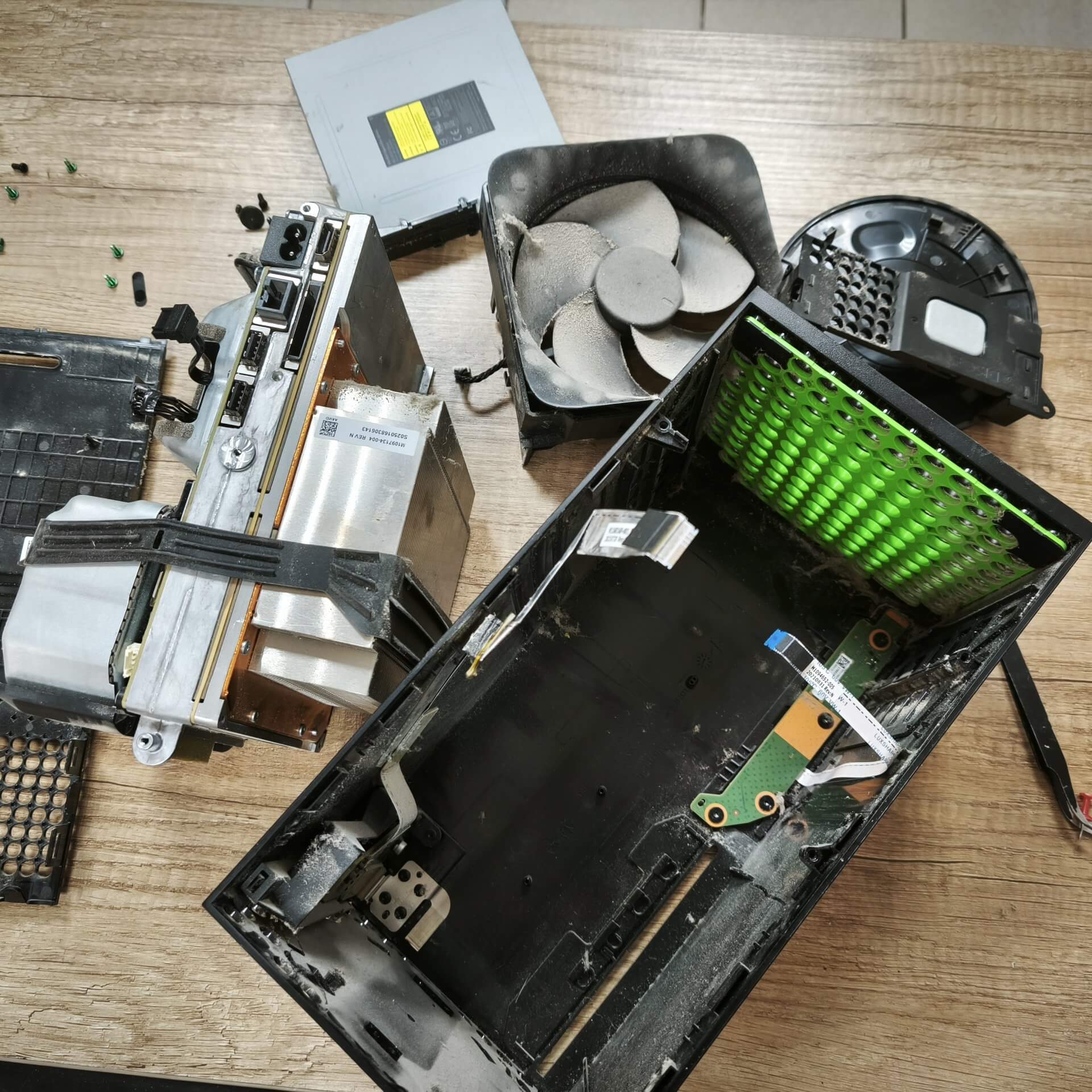 замена термопасты в xbox